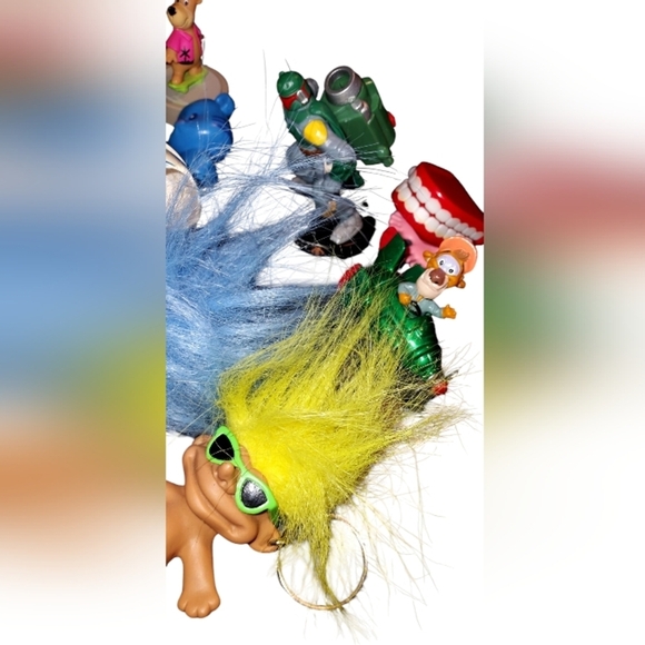 Vintage Rainbow Brite, Barney, Cookie Monster Troll Action Figures and Playset - Picture 4 of 4